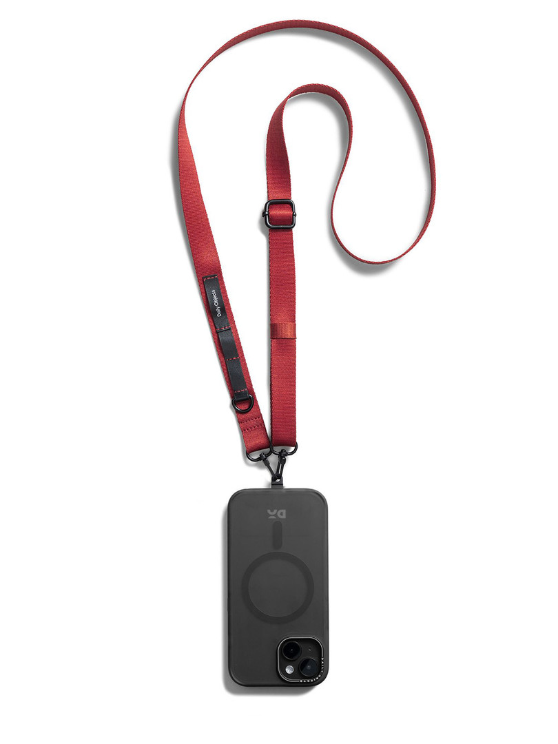 DailyObjects Red Crossbody Utility Phone Lanyard Strap